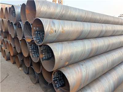 山东客户订的325预制直埋保温管的螺旋钢管已经到厂
